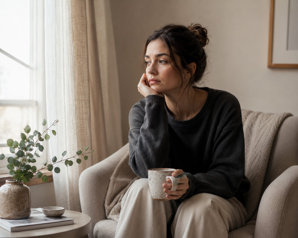 a quiet five-minute crochet moment for days when lack of motivation feels heavy